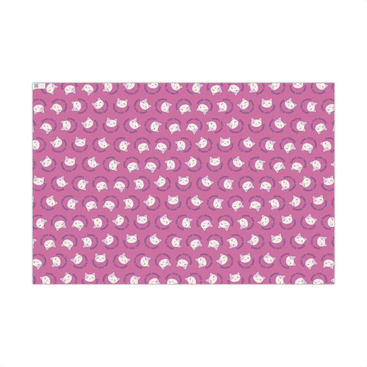 Sending Good Things Cat Gift Wrap – Pink All-Occasion Wrapping Paper