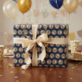 Aging Excellence – Faux Seal Birthday Wrapping Paper