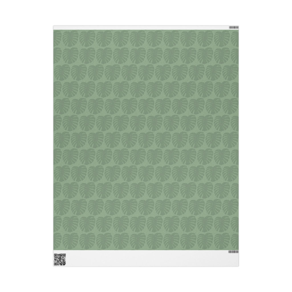 Monstera Leaf Green Wrapping Paper – Botanical Gift Wrap Roll