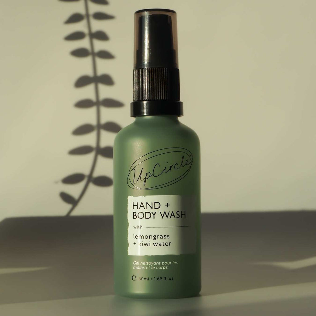 Natural Hand + Body Wash with Lemongrass - Travel Size