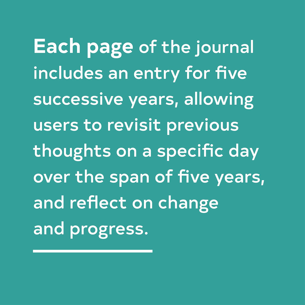 One Line A Day: A Five-Year Memory Book (5 Year Journal, Daily Journal, Yearly Journal, Memory Journal)