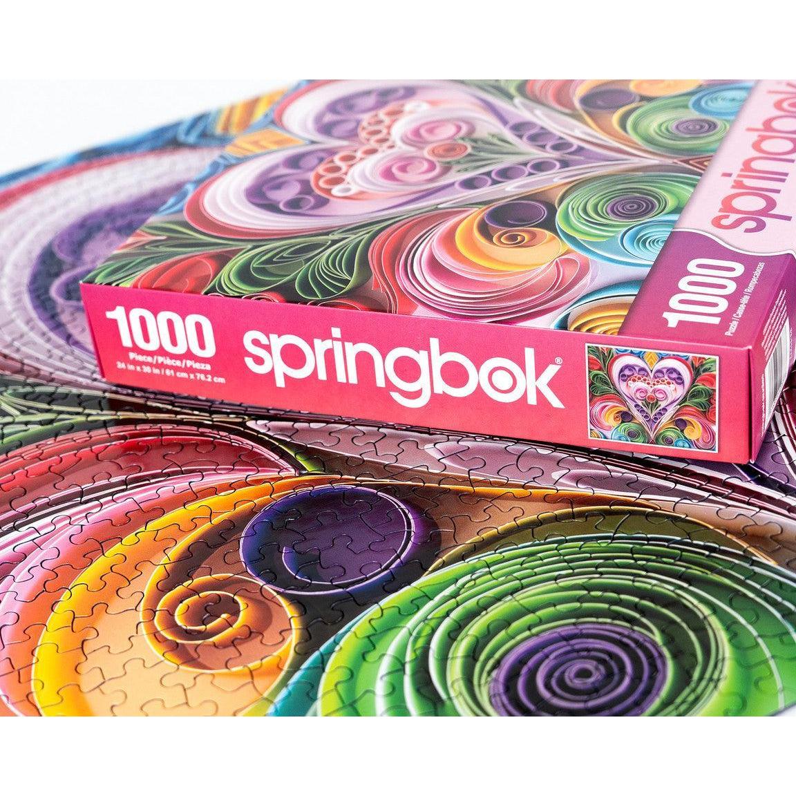 Paper Hearts 1000 Piece Jigsaw Puzzle Springbok