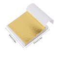 100pcs Imitation Gold Silver Foil Sheets for DIY Crafts | Gilding Flakes for Resin Candle Art