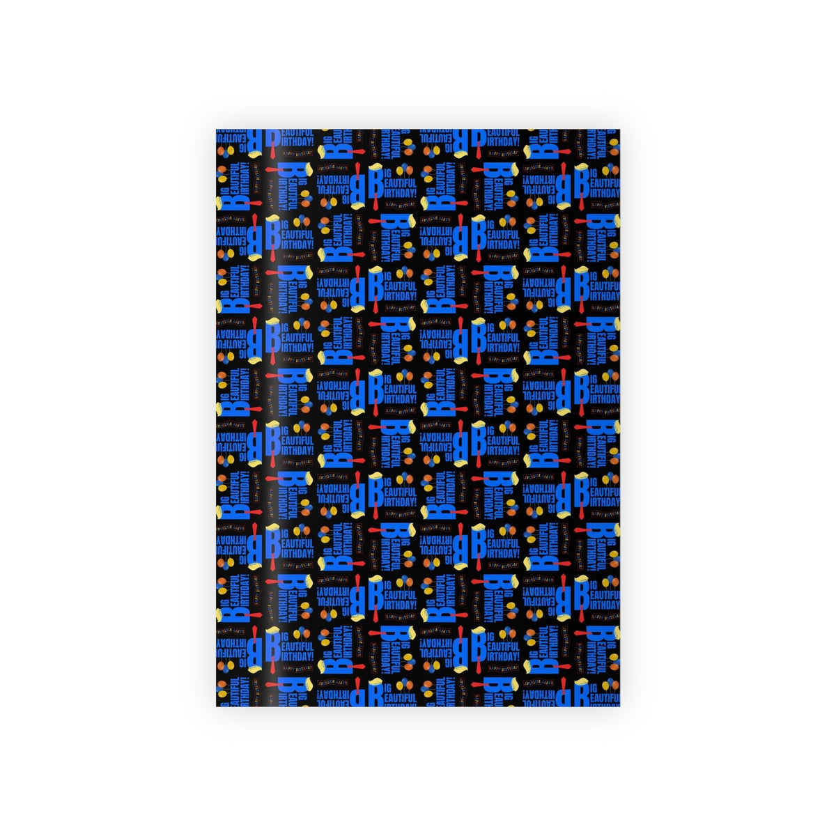 Big Beautiful Birthday Gift Wrapping Paper Roll
