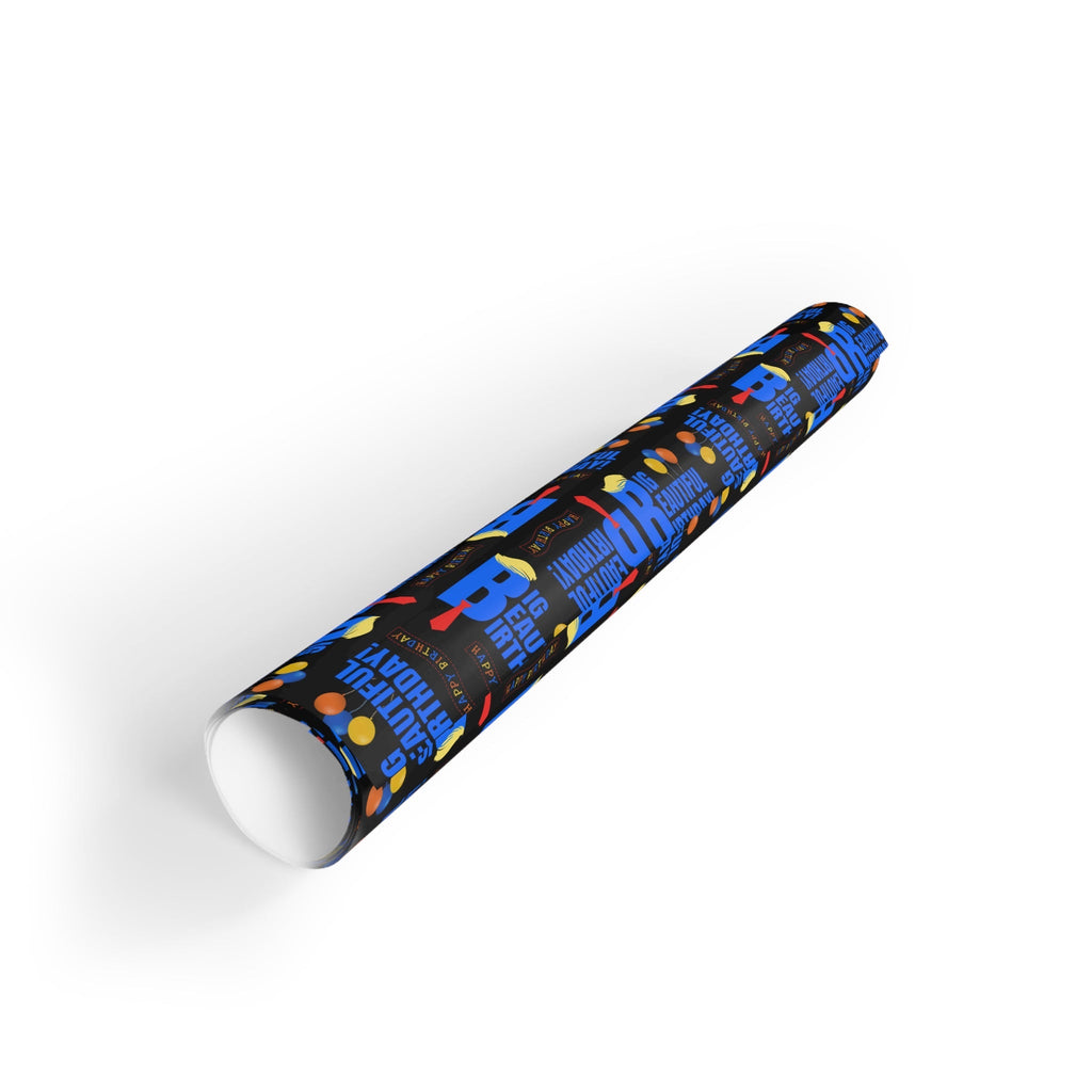 Big Beautiful Birthday Gift Wrapping Paper Roll