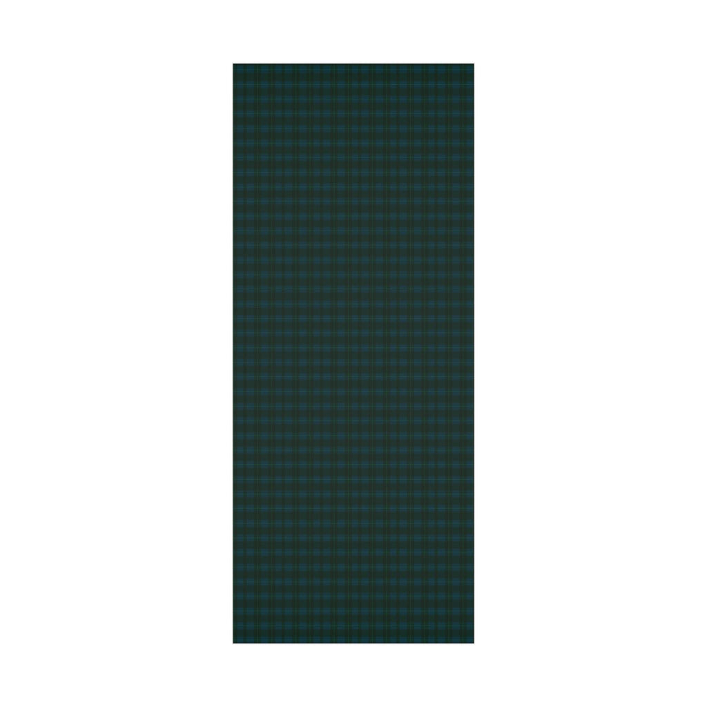 Blue and Green Plaid Wrapping Paper