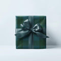 Blue and Green Plaid Wrapping Paper