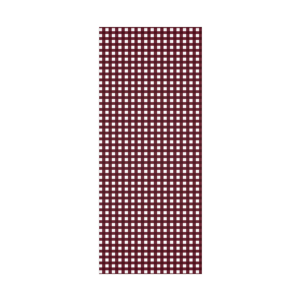 Burgundy Gingham Gift Wrap