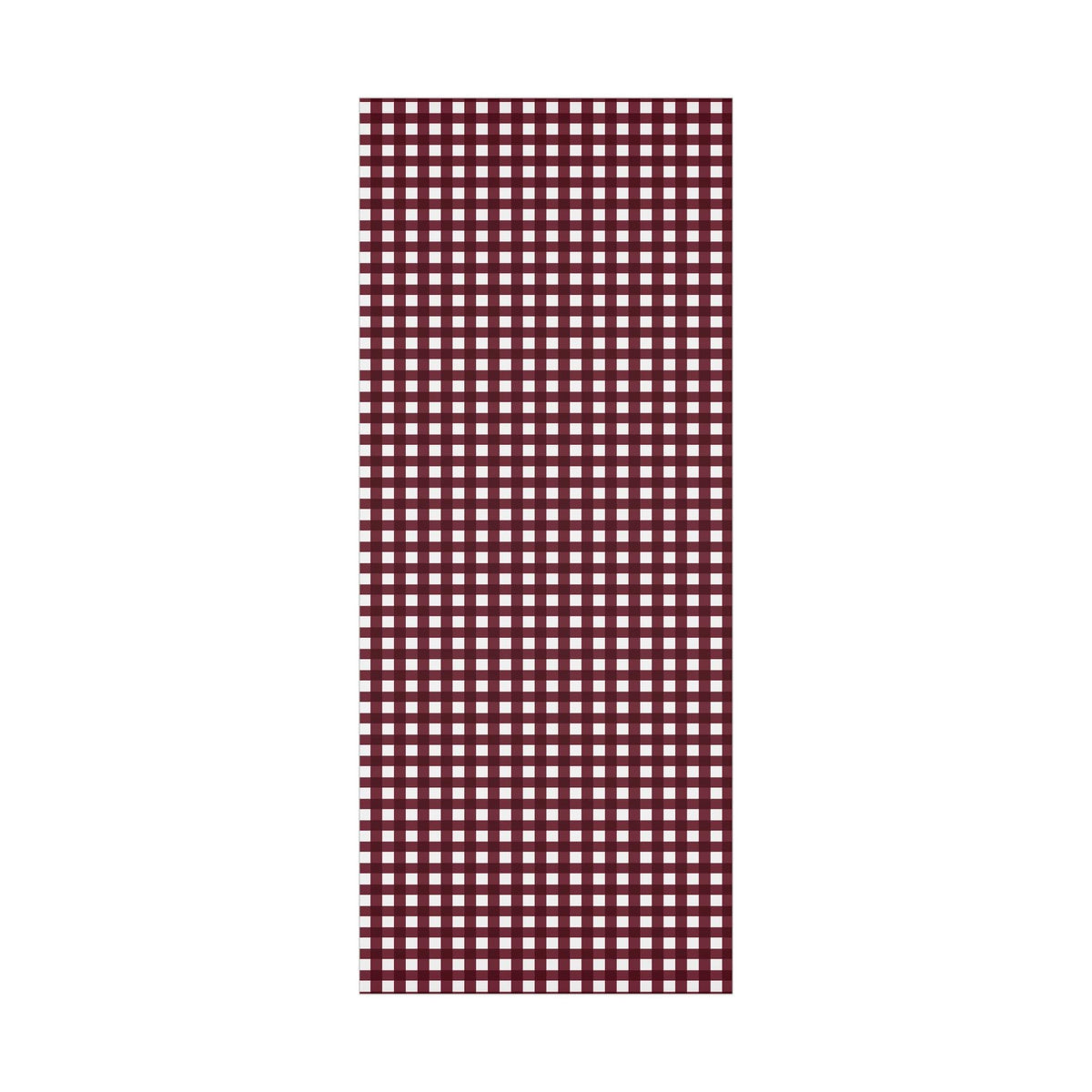 Burgundy Gingham Gift Wrap