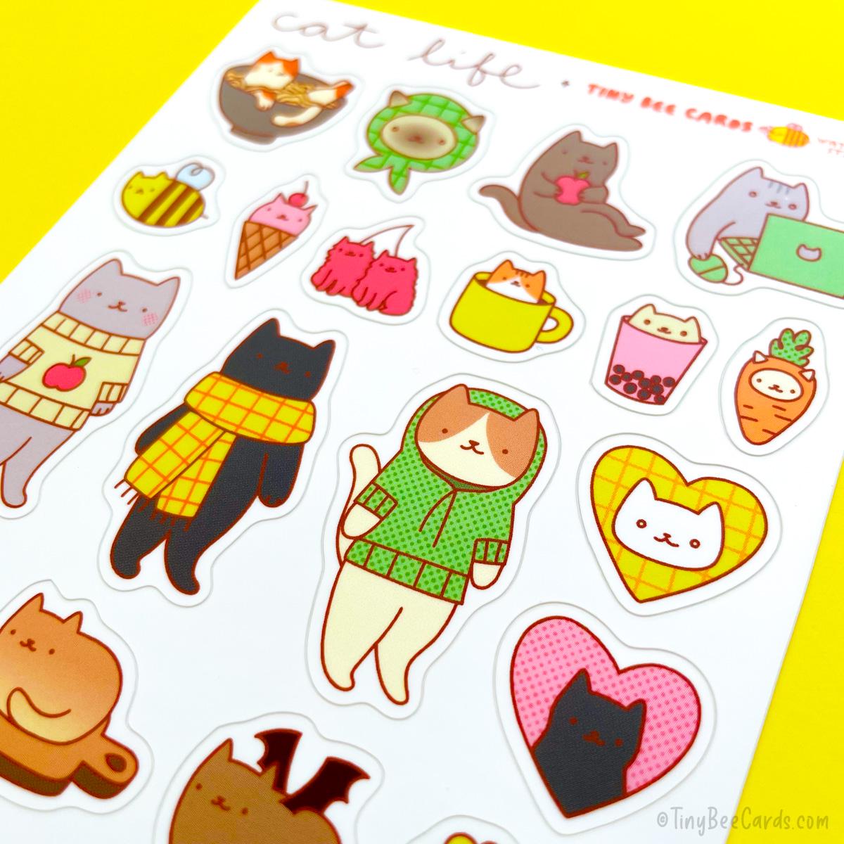 Cat Life Sticker Sheet